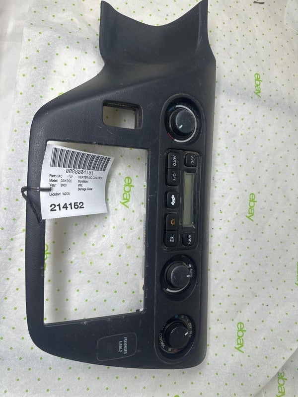 03 HONDA ODYSSEY Heater A/c Control