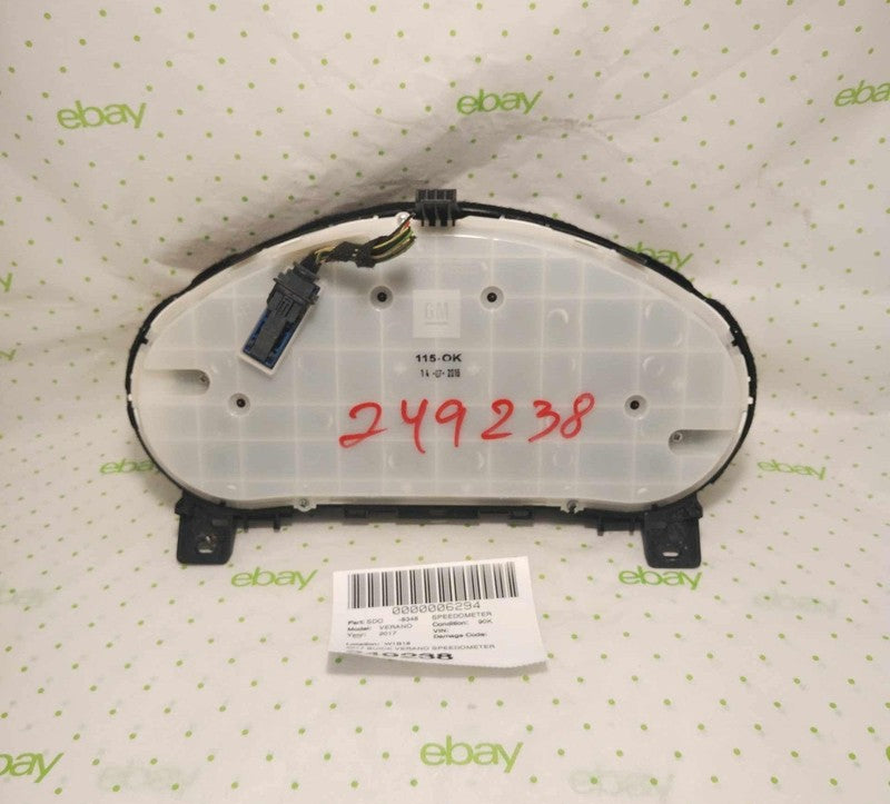 15 16 17 BUICK VERANO Speedometer