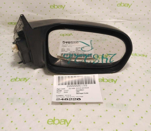 01 02 03 04 05 HONDA CIVIC Door Mirror Right BLACK