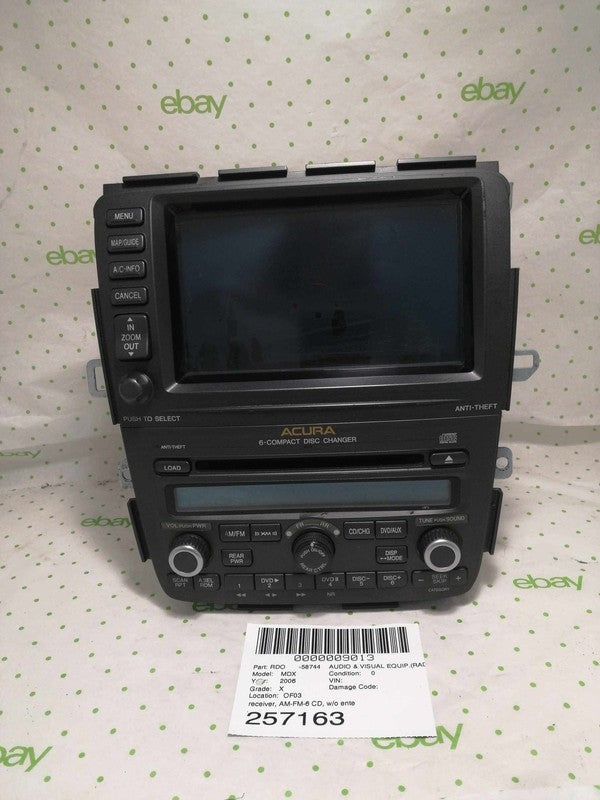 Audio & Visual Equip.(radio) ACURA MDX 05 06