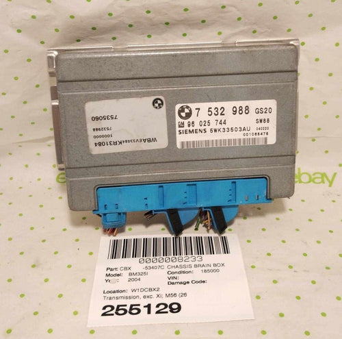 02 03 04 BMW 325I Transmission Brain Box exc. Xi; M56 (265S6 engine SL