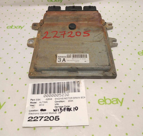 10 NISSAN ALTIMA Engine/motor Brain Box