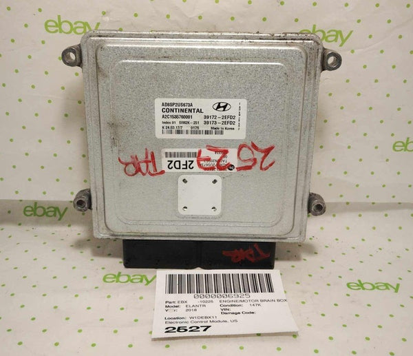 17 18 HYUNDAI ELANTRA Engine/motor Brain Box