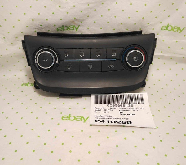 15 16 17 NISSAN SENTRA Heater A/c Control