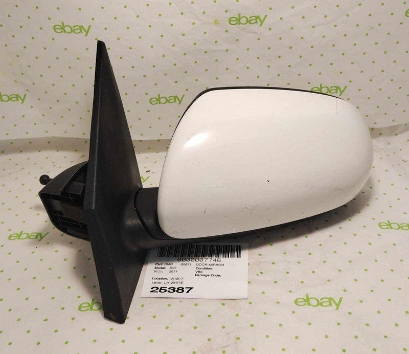 10 11 KIA RIO Door Mirror Left, WHITE