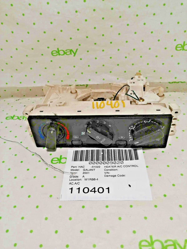 Heater A/c Control MITSUBISHI GALANT 00 01