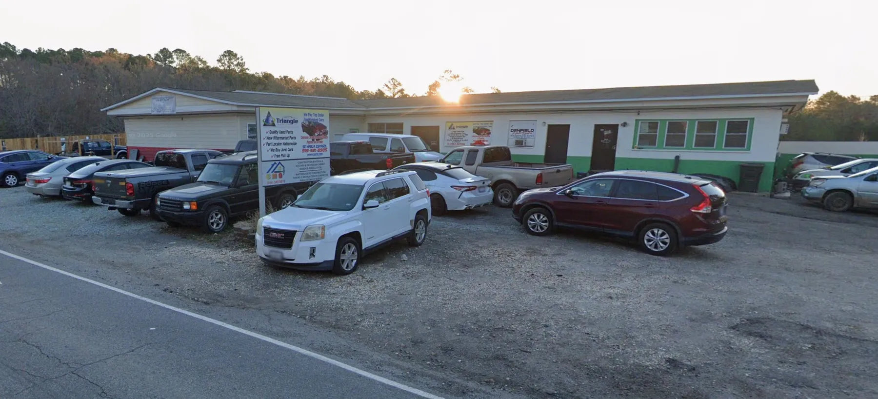 The Triangle Auto Recyclers building and lot on Denfield St in Durham